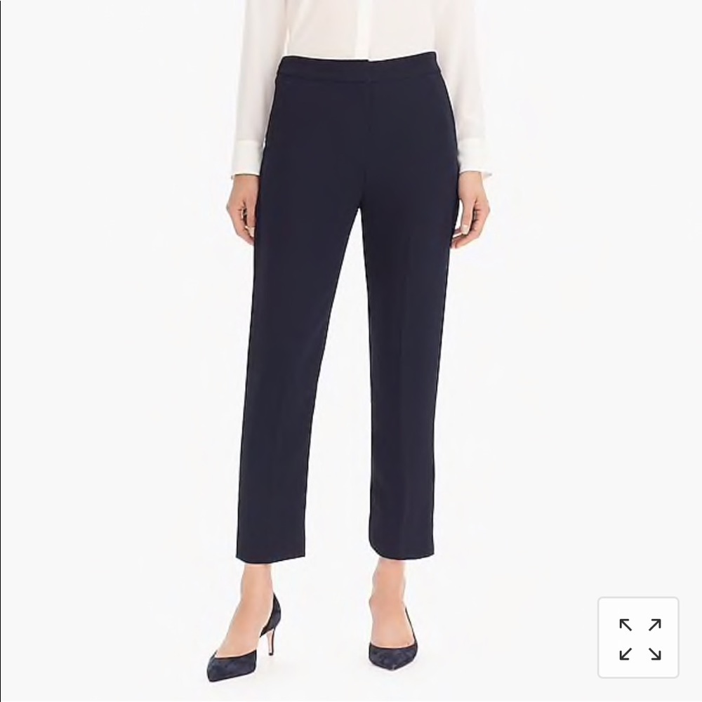 J Crew Pull on Easy Pant in Matte Crepe